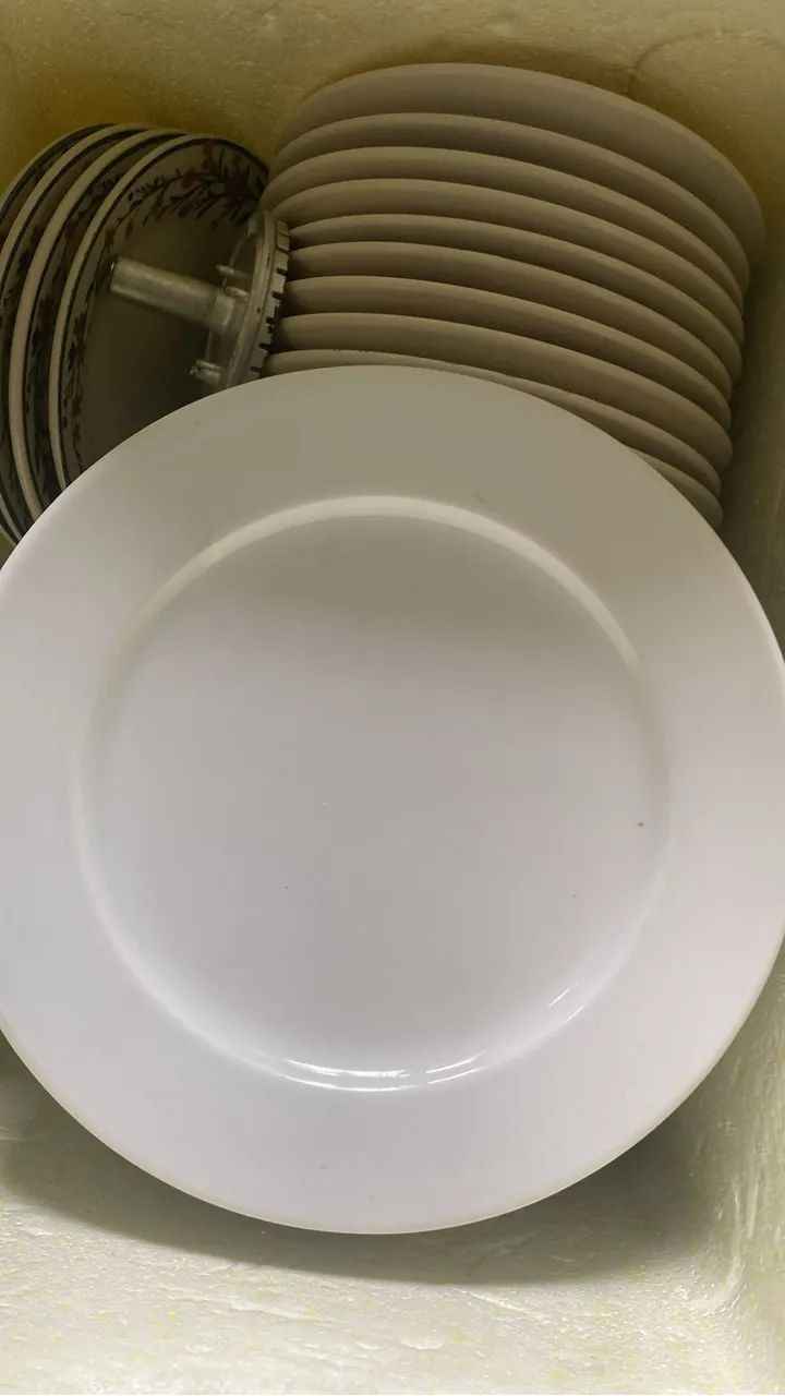 Prato branco 20 unidades