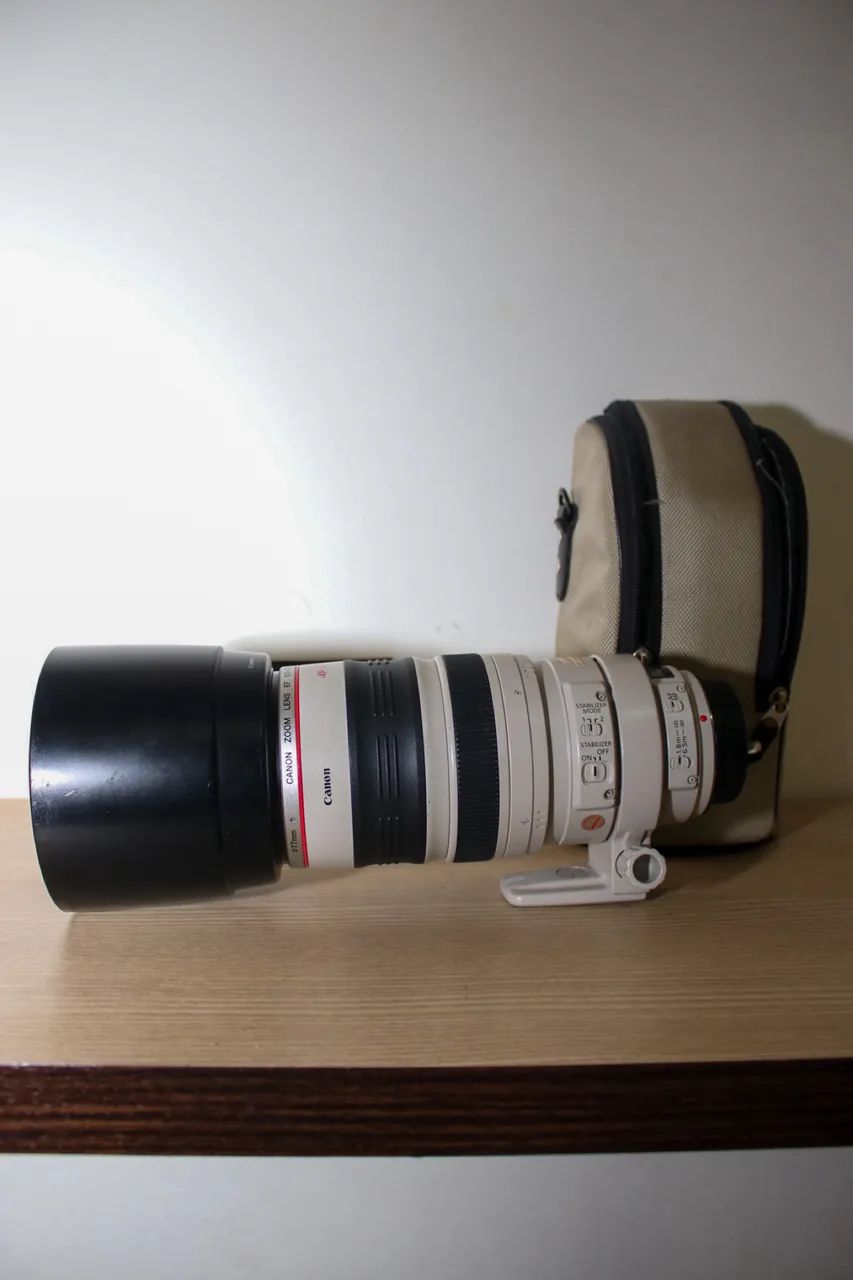 Lente Canon Ef 100-400mm F/4.5-5.6 Telefoto Zoom (usada) Canon EF Branca (usado)