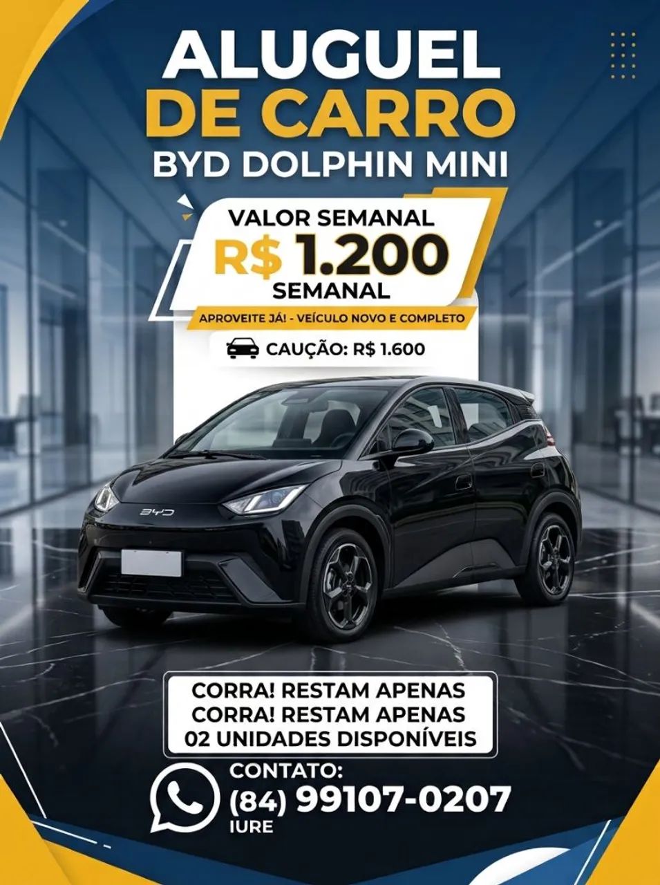 Locação veiculos elétricos 
