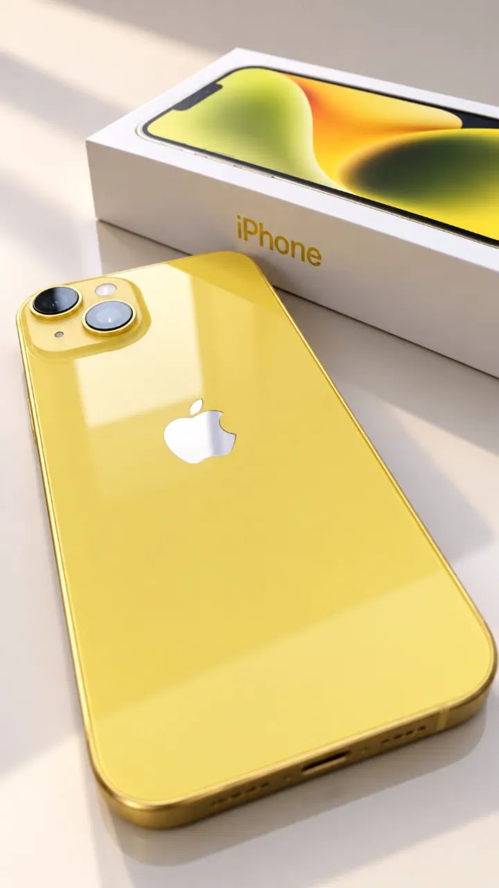 iPhone 14 128GB Amarelo | Impecável | Original - Celulares e