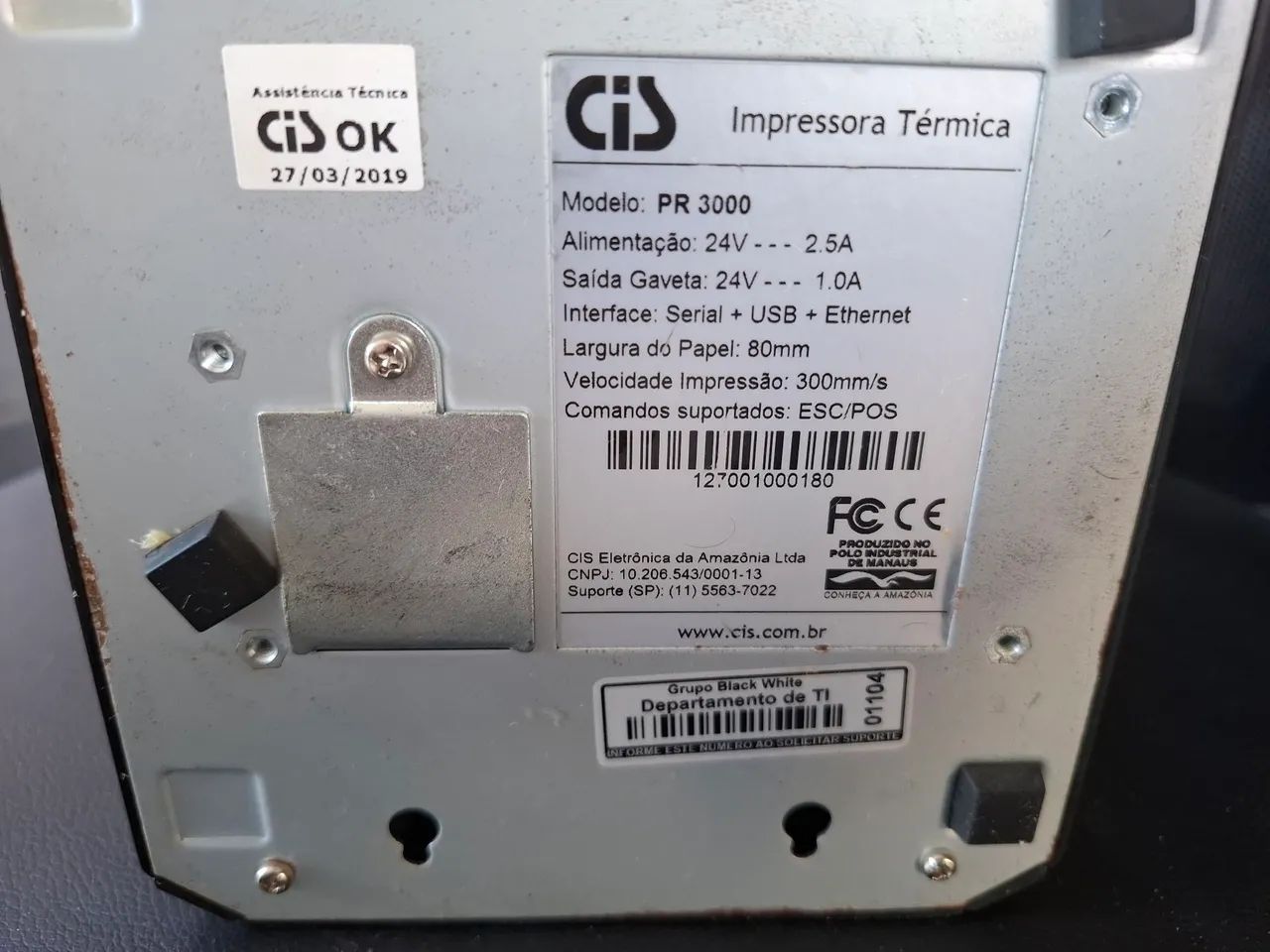 Impressora Térmica CIS PR3000 - Foto 4