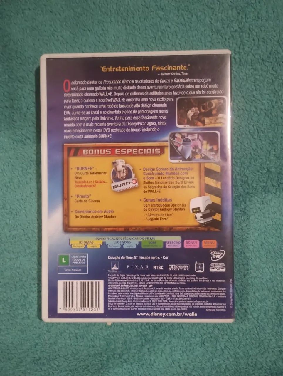 WALL-E - DVD - Animação Disney Pixar de 2008 - Foto 2