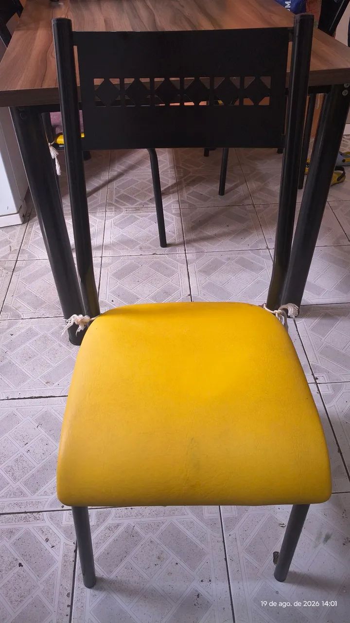 Mesa de jantar retangular Aço Nobre Julia 4 cadeiras - Foto 2