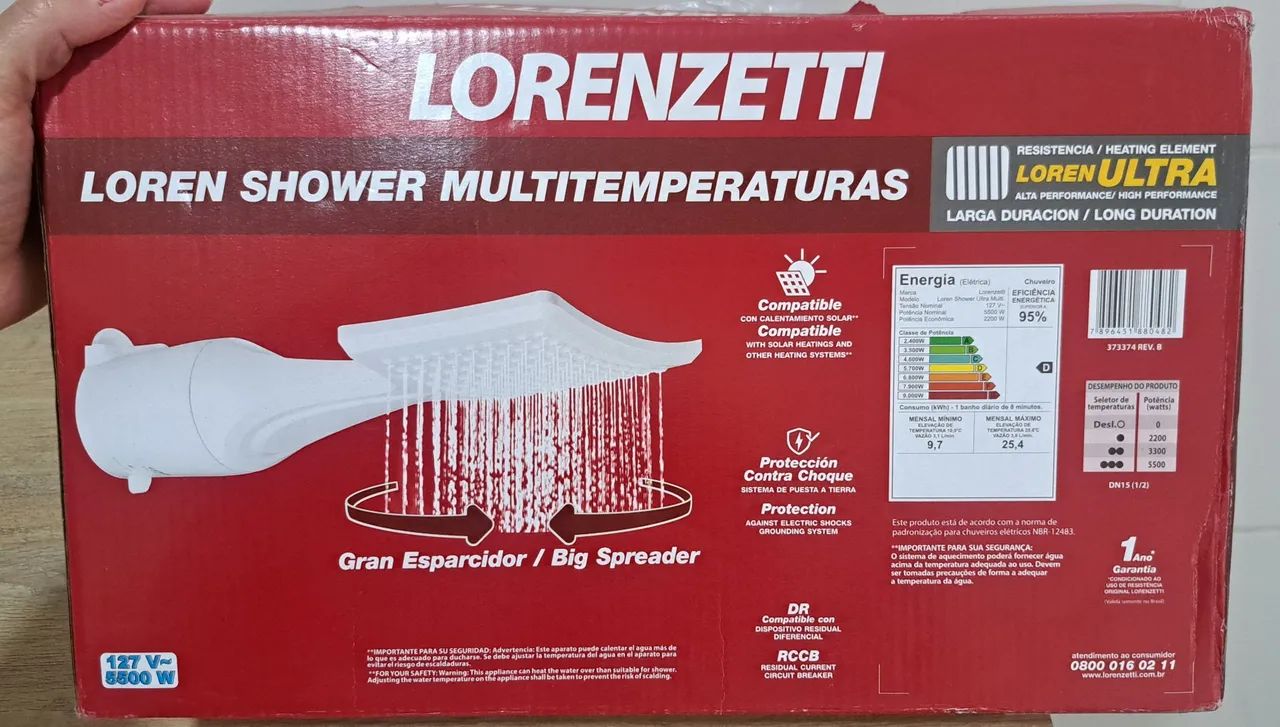 Chuveiro Lorenzetti, 110v
