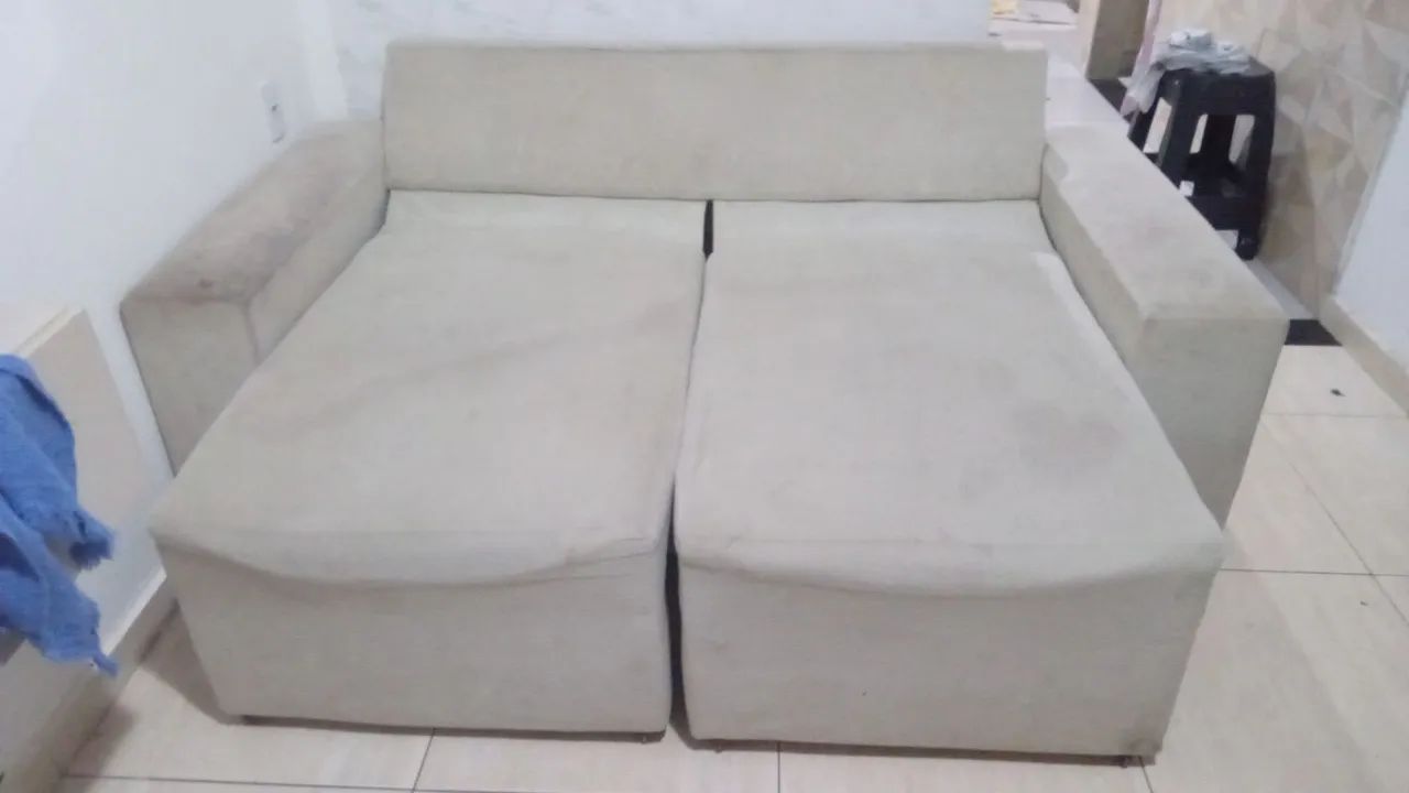 Sofá retrátil 3 lugares usado. - Foto 2