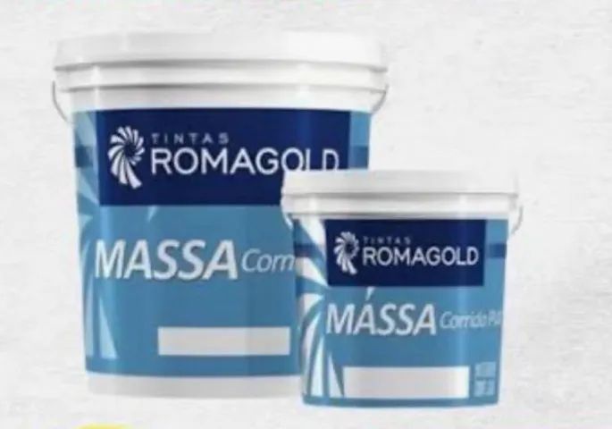 Massa Corrida PVA Branca Romagold - de 4,5kg e 20kg