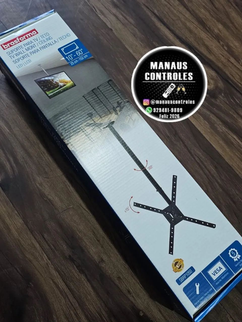 Suporte para tvs de teto