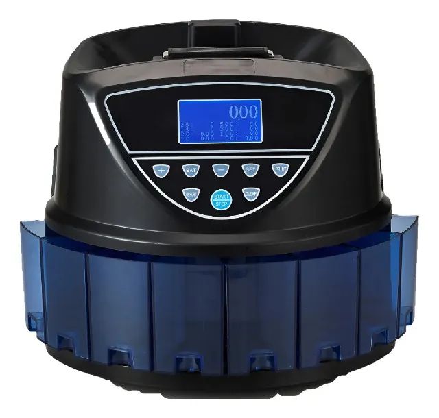 Contadora Moedas Automática, conta e soma - 12x $79,75 no cartão de crédito