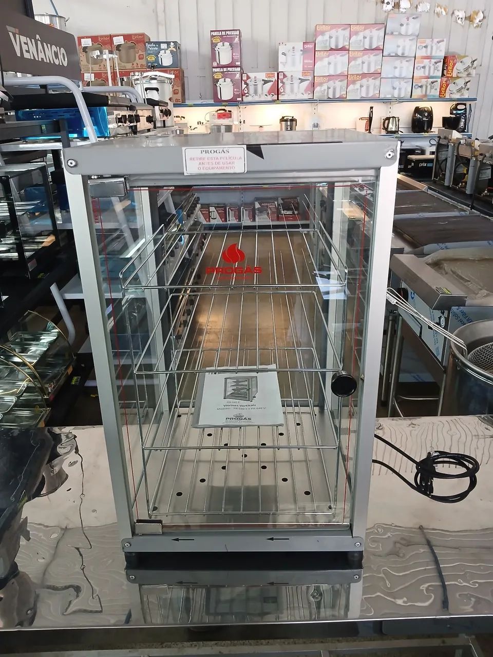 Estufa Vertical Elétrica Progás em Inox PR-640E