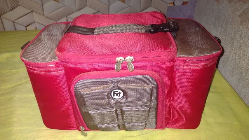 bolsa mochila marmita termica academia cooler fitness - Foto 2
