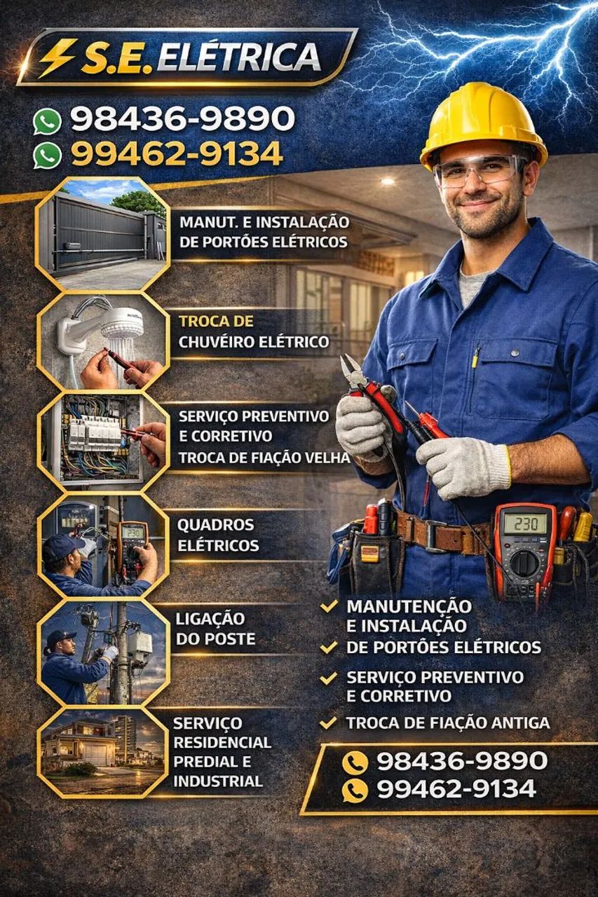   Eletricista residencial e Predial e industrial 