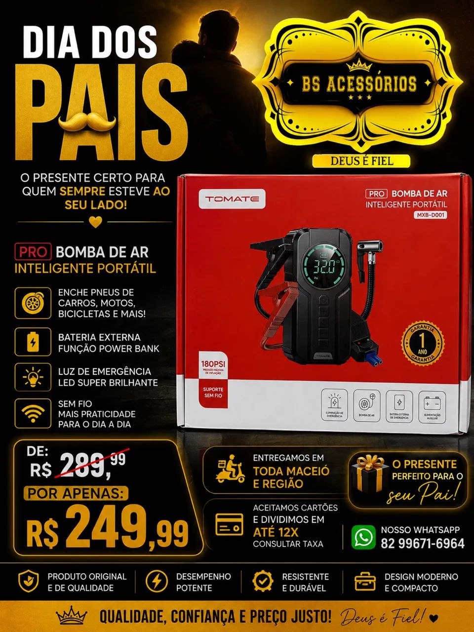Auxiliar de Partida e Bomba de Ar