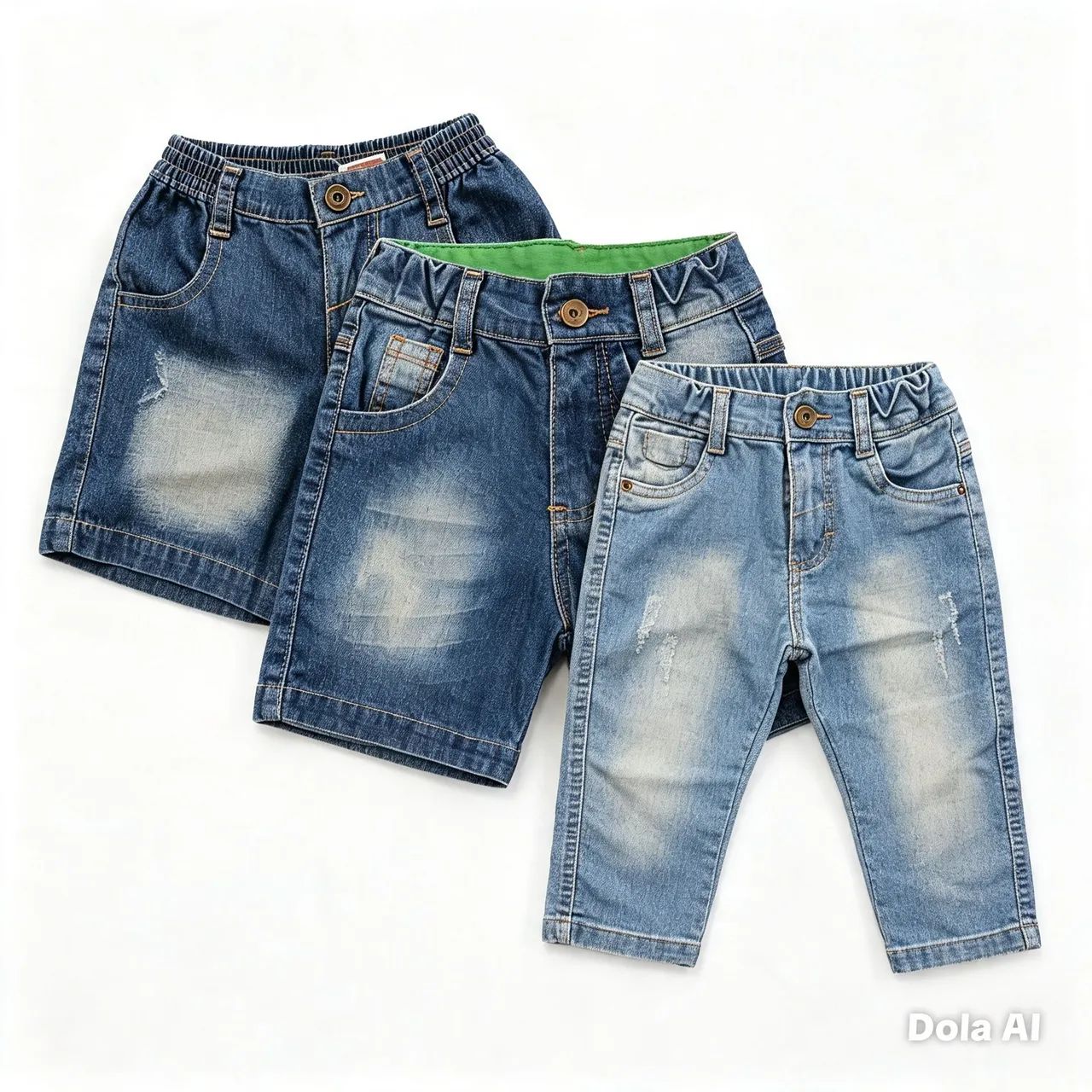 Kit infantil,  calça e bermuda 
