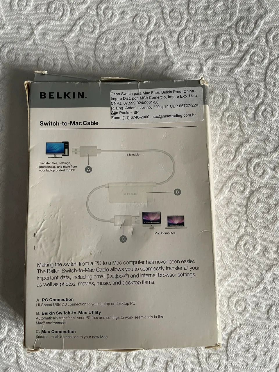 CABO SWITCH PARA MAC - BELKIN
