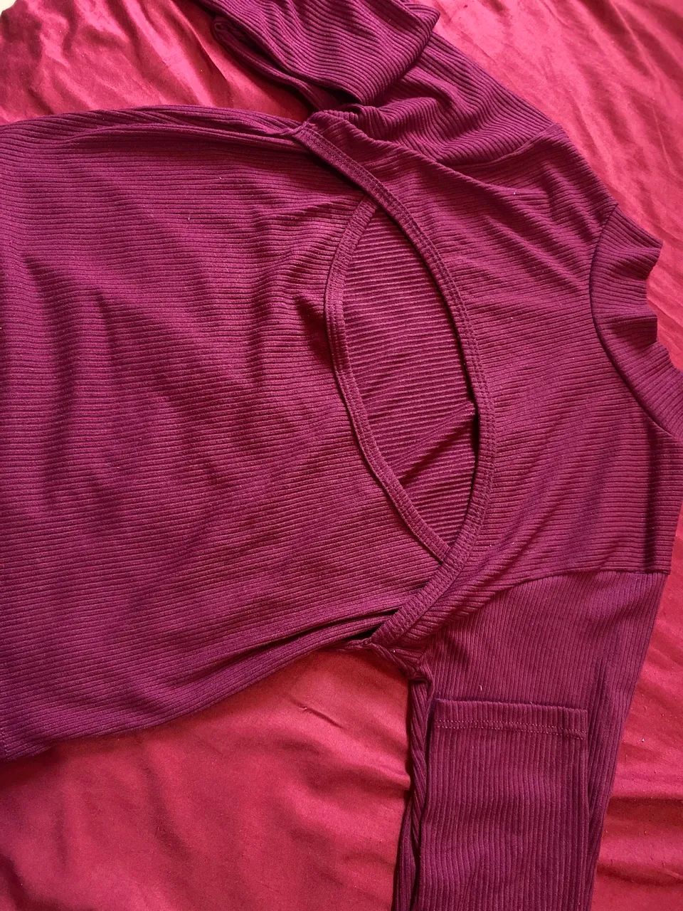 Cropped vinho feminino  - Foto 3