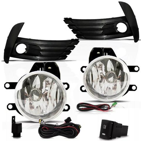 Kit Farol Milha Auxiliar Corolla 2018 Botão Modelo Original
