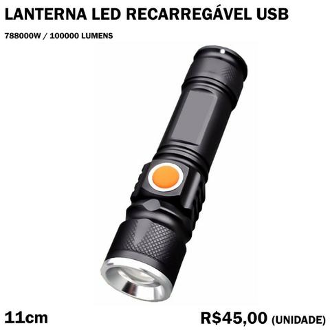 Lanterna USB Recarregável