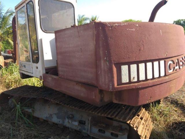 Escavadeira case motor cummins cke ano 89 - Foto 2