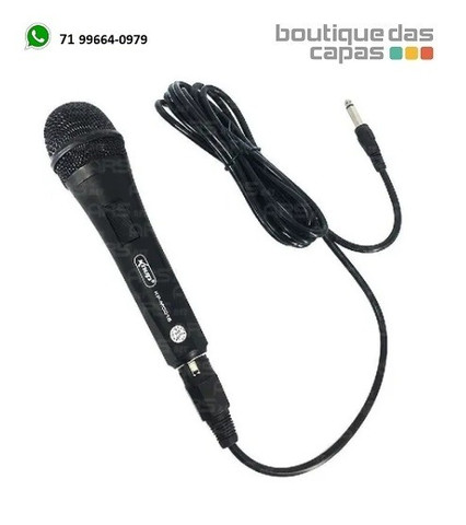 Kit C/2 Microfone Com Fio Knup Kp-m0015 Igreja Karaokê Show - Foto 2