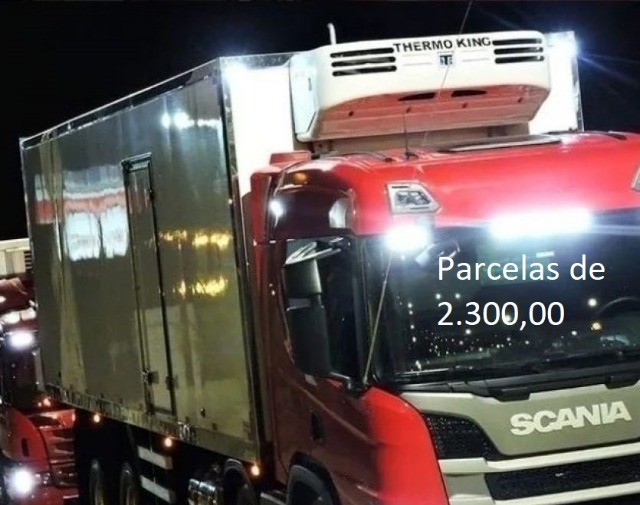 SCANIA P320 8X2 2020 BITRUCK BAÚ REFRIGERADO ENTRADA MAIS PARCELAS COM SERVIÇO.