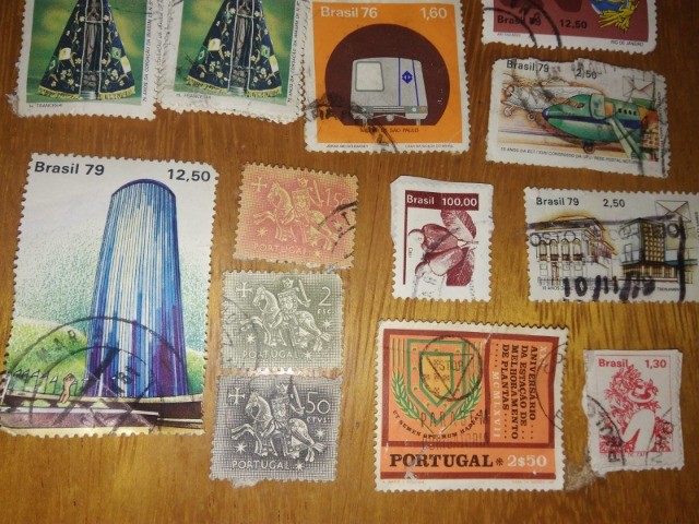 LOTE - SELOS ANTIGOS (Brasil & Portugal) - Foto 6