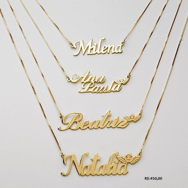 Cordão de ouro 18k, com nome feito a laser, em 10x sem juros - Foto 5