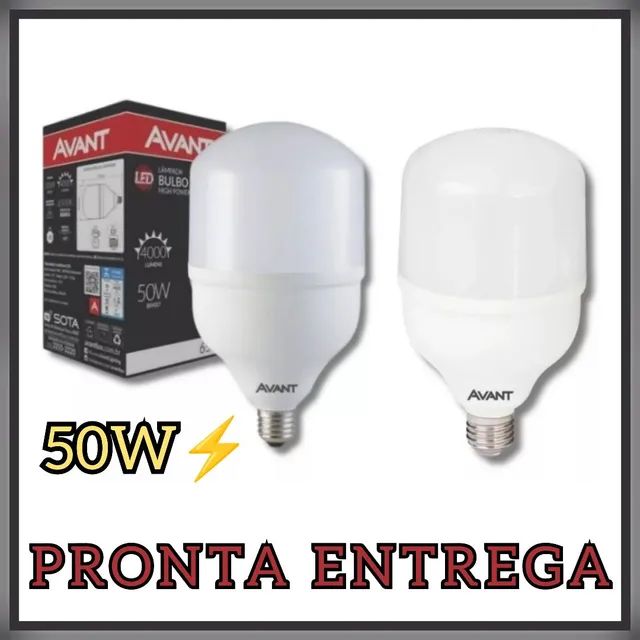 02 LÂMPADAS LED 50W BULBO GIGANTE / PRONTA ENTREGA 