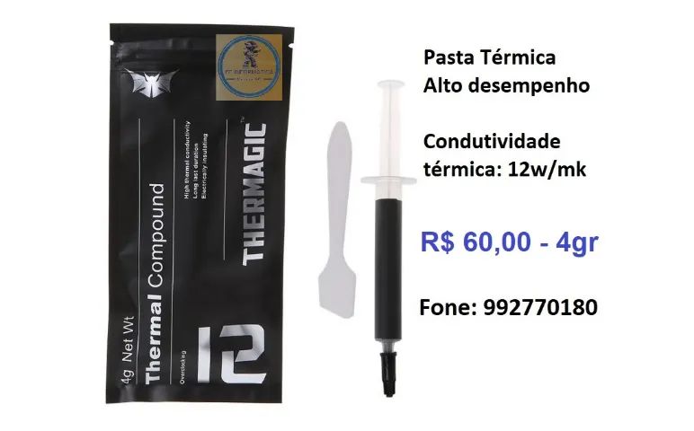 Pasta térmica Gd007 3gr 20,00 /Rise mode / Thermagic zf12 60,00 - Foto 3