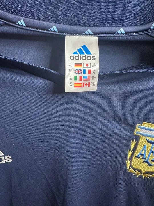 Camisa 2 seleção Argentina 2002 - tamanho GG - Foto 4