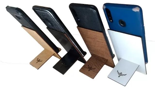 Suporte de Mesa para Celular em MDF - Mantenha Seu Dispositivo ao Seu Alcance! - Foto 2