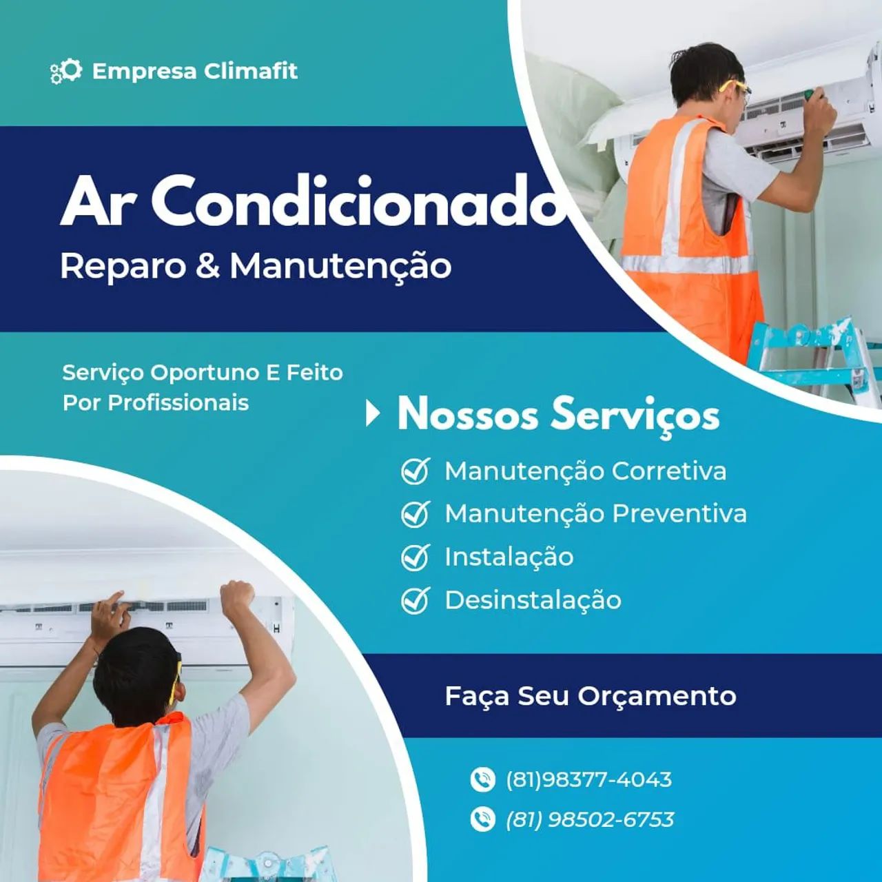 Manutenção & instalação de ar condicionado
