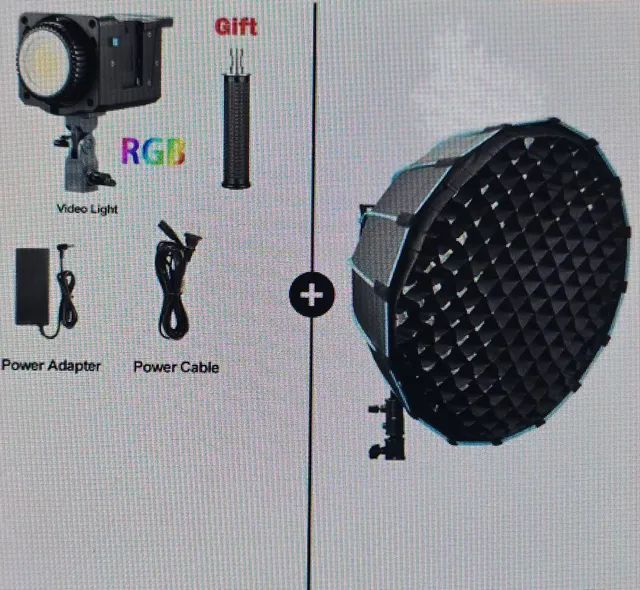 Iluminação para video sokani x100 RGB