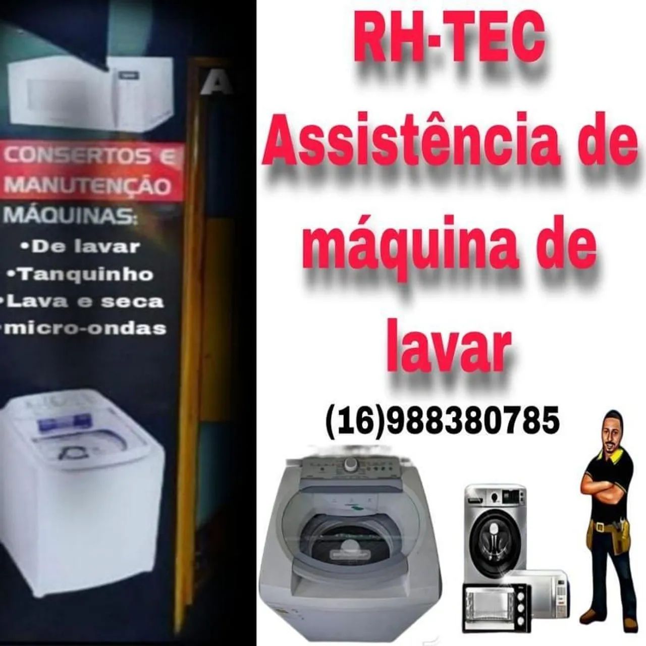 RH CONSERTOS MÁQUINA DE LAVAR