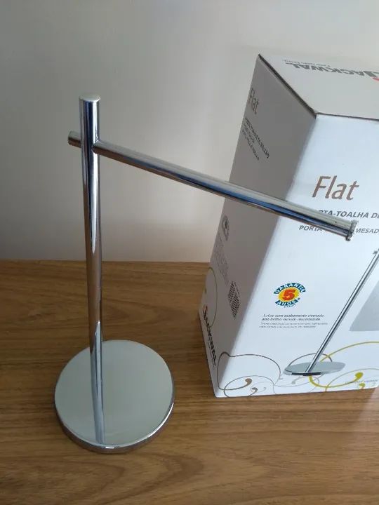 Jackwall - Porta toalha de mesa cromado - Foto 3