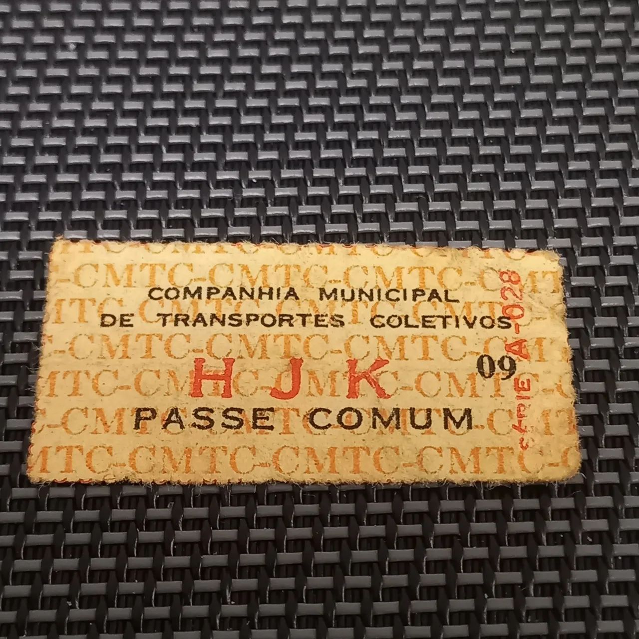 Passe de ônibus anos 50/60 CMTC - Foto 2