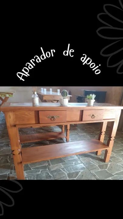Aparador rustico em pinus 