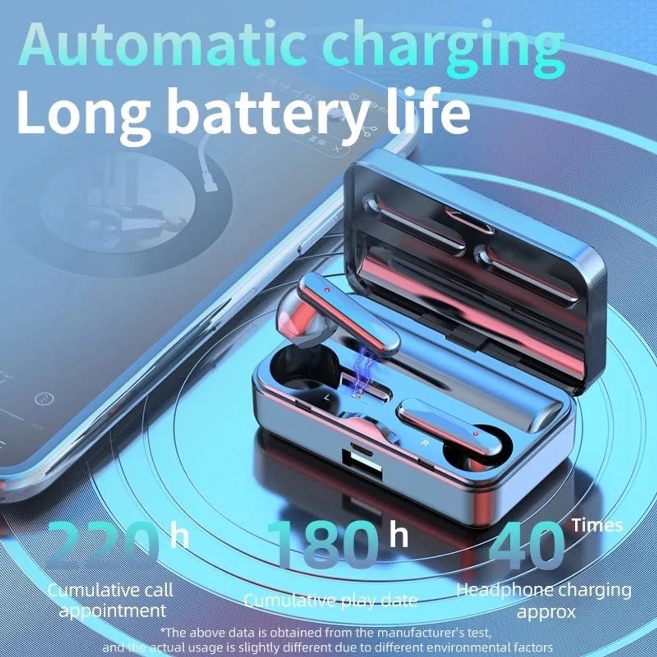 Fone de Ouvido Bluetooth (Caixa Quadrada) - Foto 4