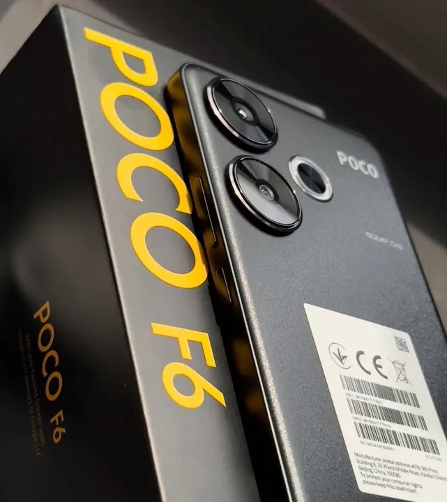 Celular Poco F6 5G NFC 256/08 Preto Verde Titanium Lacrado Global