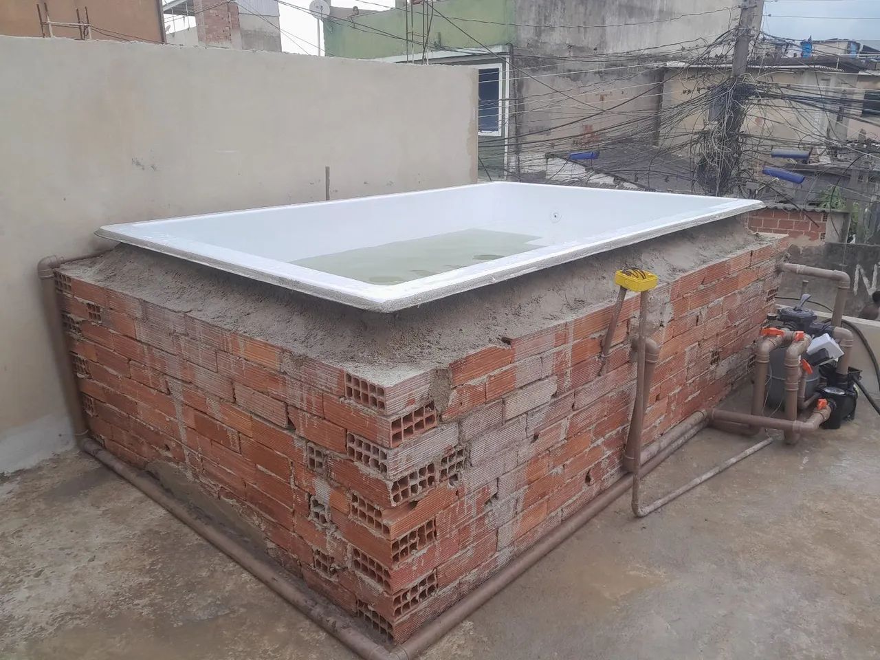 Instalação de piscina de fibra completa  - Foto 4