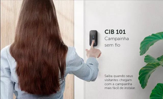 Campainha Eletrônica Sem Fio Cib 101 Preta Intelbras  até 100m - Foto 4