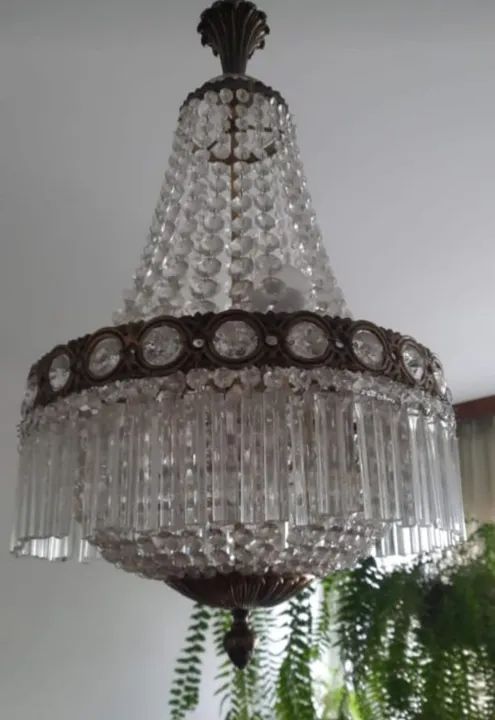 Lustre Antigo Cristal.