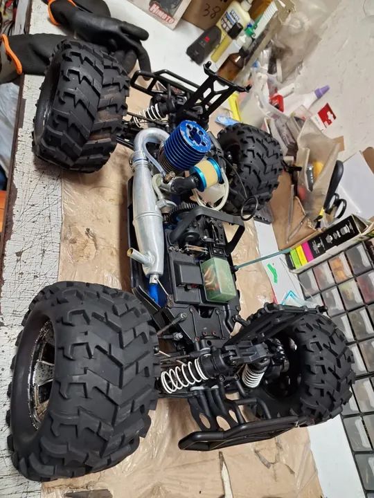 Carrinho monster Truck 4x4 Himoto a Gasolina - Foto 2