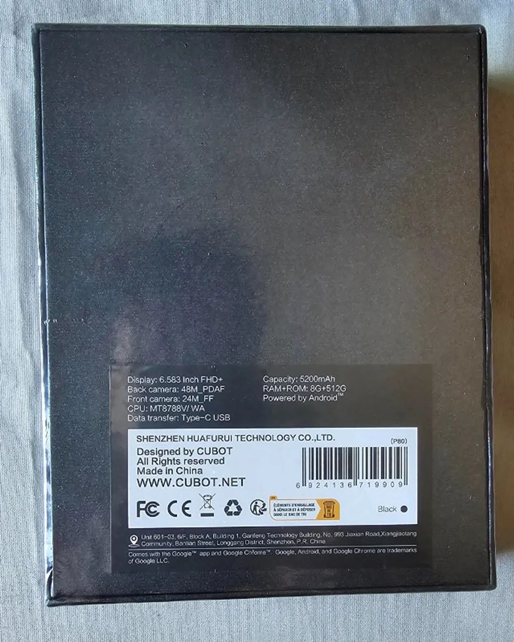 Smartphone Cubot P80 8 Gb 512GB 5200 Mah Nfc Android 13 Preto - Original - Lacrado - Foto 2