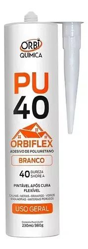 ADESIVO SELANTE PU40 ORBIFLEX USO GERAL BRANCO 380G - Foto 2