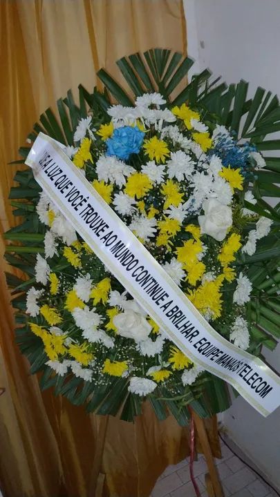 Coroa de flores naturais 