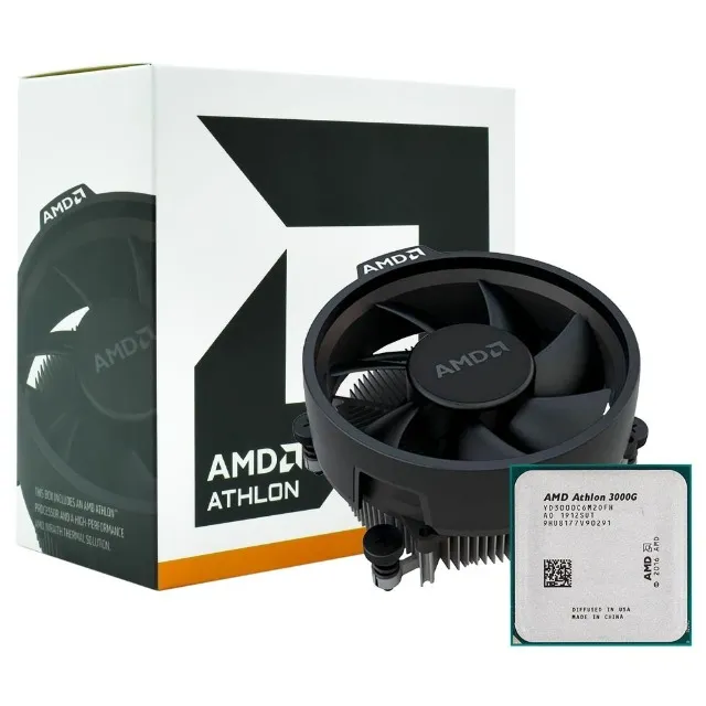 Processador AMD Athlon 3000G, 3.5GHz, 2-Cores, 4-Threads, 4Mb Cache, AM4, Com vídeo integr