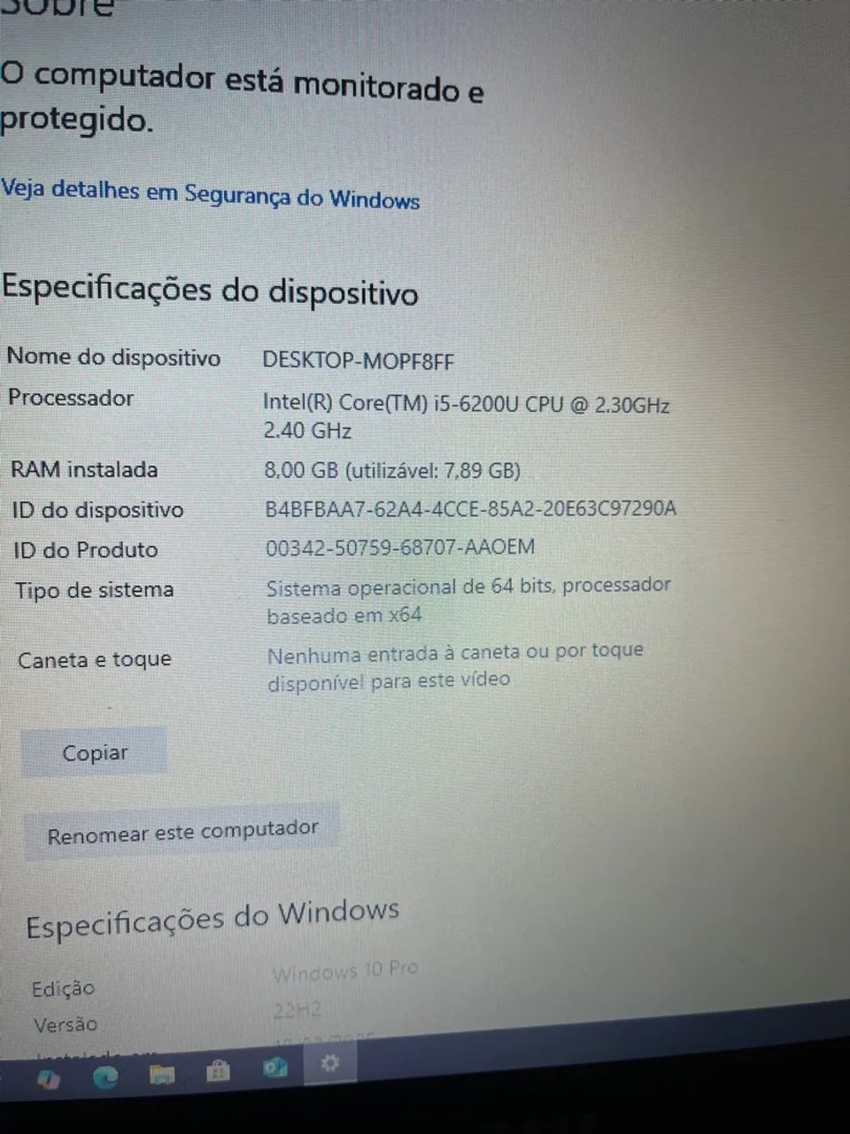 Dell i5 6° - 8 RAM - SSD 128 Nvme - Bateria Ok - Teclado iluminado + Brinde - Foto 6