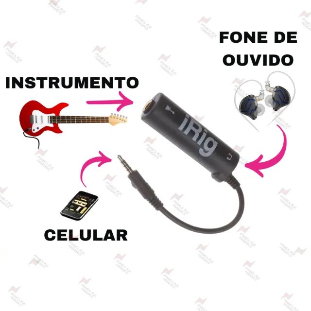 iRig Conversor de interface - Músicos, Podcasts, Lives, Criadores de conteúdo, fone KZ - Foto 3