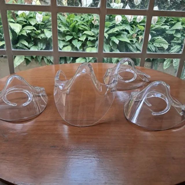 Conjunto com 4 Máscaras de Acrílico Reutilizável  - Clear Shield Protege - 4 Peças - Foto 3