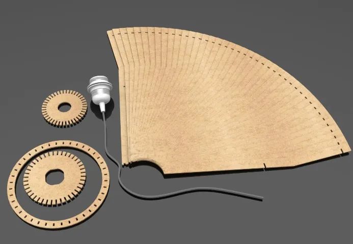 Luminaria de teto em MDF - Foto 4